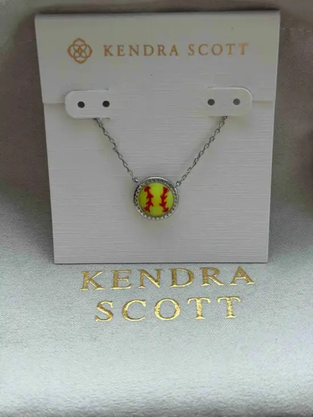 Kendra Scott Softball Pendant Necklace